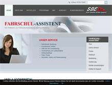 Tablet Screenshot of fahrschul-assistent.de